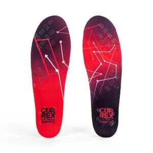 NEW CURREX cleatpro low insoles in red